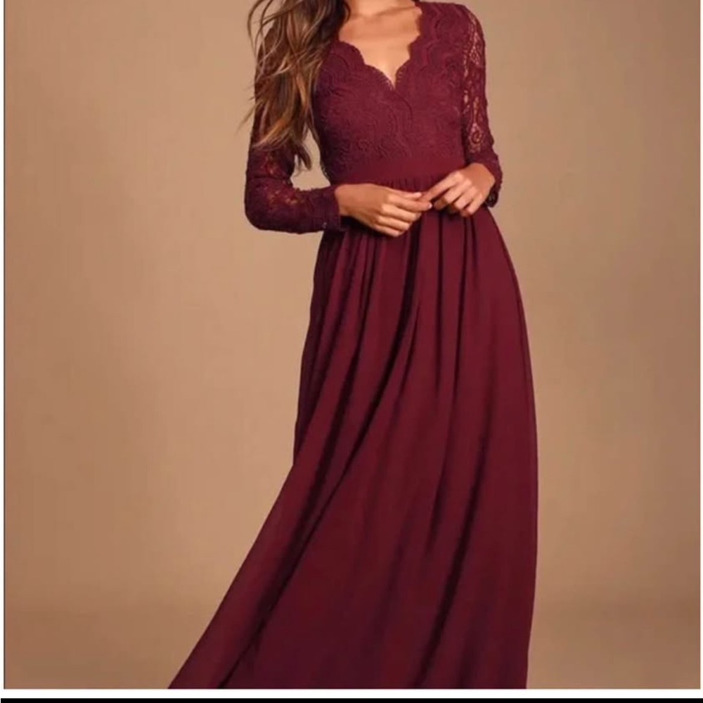 Lulus Formal Gown - Burgundy – Size XS